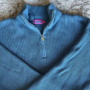 Same as new Edikted blue 1/4 zip sweater